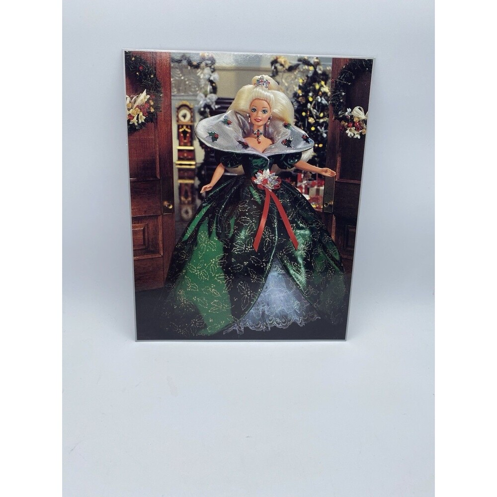 Vintage Holiday‎ Christmas Barbie Cardboard Art Cardboard Box Insert 8x10